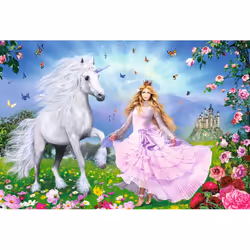 Schmidt Spiele Prinzessin der Einhörner Jeu de puzzle 100 pièce(s) Fée