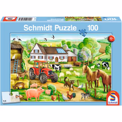 Schmidt Spiele 56003, 100 pièce(s), Ferme, 6 an(s)