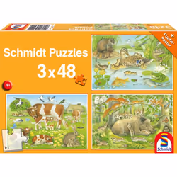 Schmidt Spiele 56222, 48 pièce(s), Faune, 4 an(s)