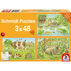 Schmidt Spiele 56222 puzzle Jeu de puzzle 48 pièce(s) Faune