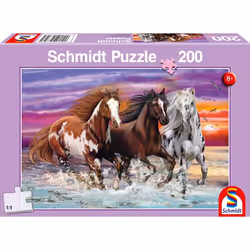 Schmidt Spiele Trio de chevaux sauvages, 200 pièce(s), Animaux, 8 an(s)
