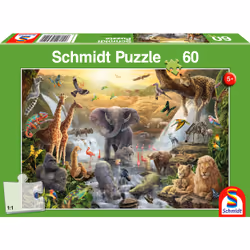 Schmidt Spiele Animaux en Afrique, 60 pcs