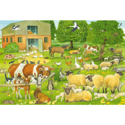 Schmidt Spiele Familles d’animaux à la ferme, 100 pcs