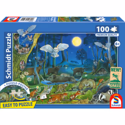 Schmidt Spiele Animaux dans la forêt nocturne, 100 pcs - Vue supplémentaire 2