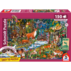 Schmidt Spiele Animaux des forêts d’Europe, 150 pcs