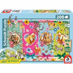 Schmidt Spiele Des chevaux heureux, 200 pcs