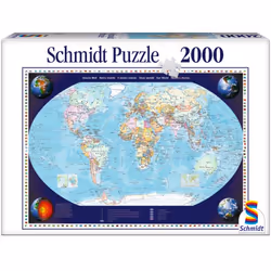 Schmidt Spiele Unsere Welt, 2000 pièce(s), Cartes, 12 an(s)