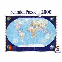 Schmidt Spiele Unsere Welt Jeu de puzzle 2000 pièce(s) Cartes
