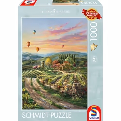 Schmidt Spiele Thomas Kinkade Studios: Peaceful Valley Vineyard, 1000 pièce(s), Paysage, 12 an(s)