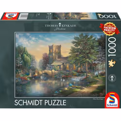 Schmidt Spiele Thomas Kinkade Studios: Willow Wood Chapel, 1000 pièce(s), Paysage, 12 an(s)