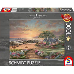 Schmidt Spiele Thomas Kinkade Studios: Seaside Cottage Jeu de puzzle 1000 pièce(s) Paysage