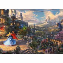 Schmidt Spiele Thomas Kinkade Studios: Disney Dreams Collections - Sleeping Beauty Dancing in the Enchanted Light Jeu de puzzle 1000 pièce(s) Dessins animés