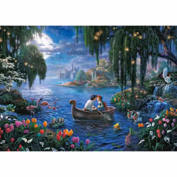Schmidt Spiele Thomas Kinkade Studios: Disney Dreams Collections - The Little Mermaid and Prince Eric Jeu de puzzle 1000 pièce(s) Dessins animés