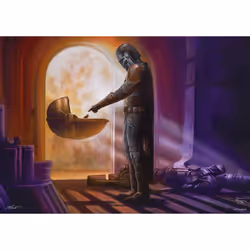 Schmidt Spiele Thomas Kinkade Studios: Star Wars The Mandalorian – Turning Point Jeu de puzzle 1000 pièce(s) Télévision/films