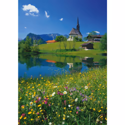 Schmidt Spiele Inzell, Einsiedlhof et église Saint-Nicolas, 1000 pcs, Garçon/Fille, 373 mm, 272 mm, 57 mm