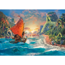 Schmidt Spiele Disney, Vaiana, Moana, 1000 pcs, Garçon/Fille, Allemagne, 272 mm, 373 mm, 57 mm