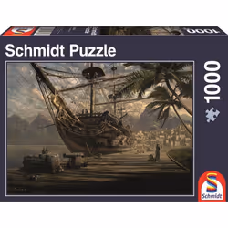 Schmidt Spiele Schiff vor Anker, 1000 pièce(s), Bateaux, 12 an(s)
