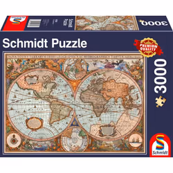 Schmidt Spiele Ancient World Map, 3000 pièce(s), Cartes, 12 an(s)