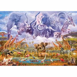 Schmidt Spiele 58356 Jeu de puzzle 1000 pièce(s) Animaux