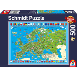 Schmidt Spiele Découvrir l’Europe, 500 pcs