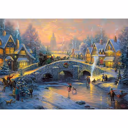 Schmidt Spiele 1000 Pièces - Village En Hiver, 1000 pièce(s), 14 an(s)