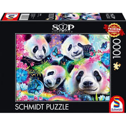 Schmidt Spiele Pandas fluo, 1000 pcs