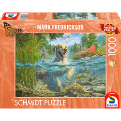 Schmidt Spiele Labrador sable à la pêche, 1000 pcs