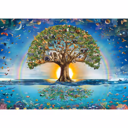 Schmidt Spiele La magie de l’arbre de vie, 1000 pcs, Garçon/Fille