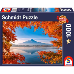 Schmidt Spiele Paysage d’automne au Fuji, 1000 pièce(s), Paysage, 12 an(s)