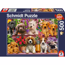Schmidt Spiele Hunde im Regal, 500 pièce(s), Animaux