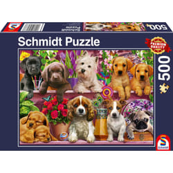 Schmidt Spiele Hunde im Regal Jeu de puzzle 500 pièce(s) Animaux