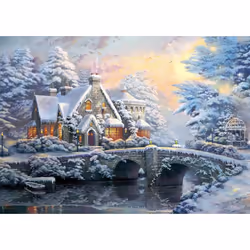 Schmidt Spiele Lamplight Manor/Hiver À Lamplight Manor