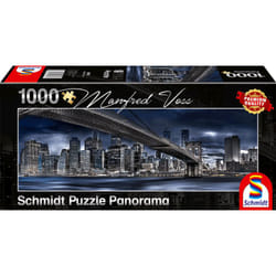 Schmidt Spiele New York, Dark Night Jeu de puzzle 1000 pièce(s) Ville