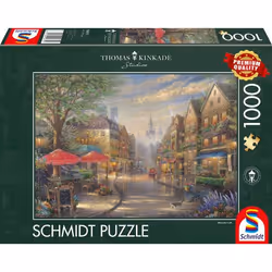 Schmidt Spiele Thomas Kinkade Studios: Café in München, 1000 pièce(s), Ville, 12 an(s)