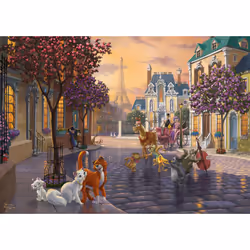 Schmidt Spiele Disney The Aristocats Contour pour puzzle 1000 pièce(s) Animaux