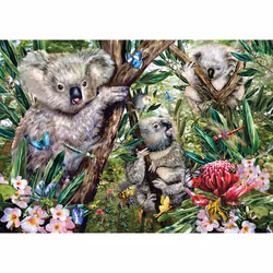 Schmidt Spiele Une adorable famille de koalas, 500 pcs, Garçon/Fille, 340 mm, 480 mm, 57 mm