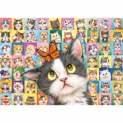 Schmidt Spiele Mimique de chat, 1000 pcs, Garçon/Fille, 373 mm, 373 mm, 57 mm