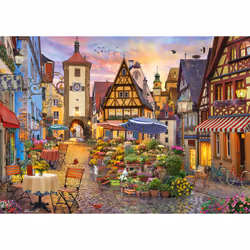 Schmidt Spiele Bavière romantique (Rothenburg ob der Tauber), 1000 pcs, Garçon/Fille, 373 mm, 373 mm, 57 mm