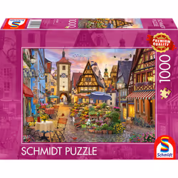 Schmidt Spiele Bavière romantique (Rothenburg ob der Tauber), 1000 pcs