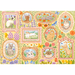 Schmidt Spiele Nobles chats parmi les fleurs, 1000 pcs, Garçon/Fille