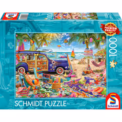 Schmidt Spiele Une plage haute en couleur, 1000 pcs