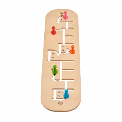 Schmidt Spiele 60007 porte-manteaux Mural 5 crochet(s) Bois