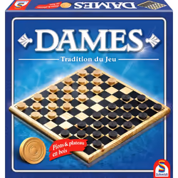 Schmidt Spiele Dames, 30 min, Bois, 10 x 10, 310 mm, 310 mm, 44 mm