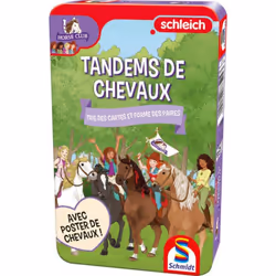Schmidt Spiele Tandems de chevaux - Schleich, Chine, 114 mm, 185 mm, 38 mm