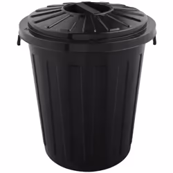 Accessoire polyvalent pour le jardin et la maison : Poubelle compacte avec couvercle verrouillable pour sacs poubelles de 35  ...