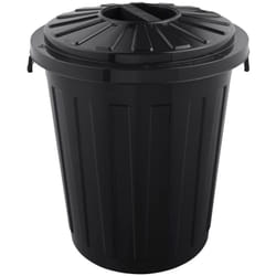 Poubelle multi-usage / corbeille à papier avec couvercle verrouillable, Grand, Plastique résistant (pp), 23 l, Tapis, Graphite