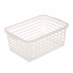 OKT Mini panier MM, Panier de rangement, Transparent, Rectangulaire, Polypropylène (PP), Monochromatique, Intérieure