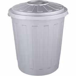 Accessoire polyvalent pour le jardin et la maison : Poubelle compacte avec couvercle verrouillable pour sacs poubelles de 10  ...