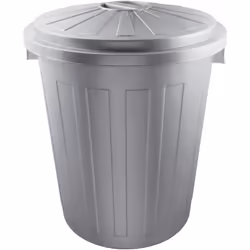 Accessoire polyvalent pour le jardin et la maison : poubelle compacte avec couvercle verrouillable pour sacs poubelles de 120 ...