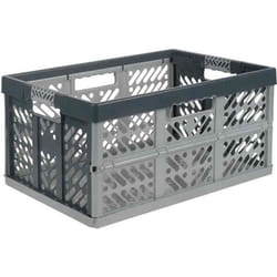 Caisse de rangement - OKT - Pliante 45L - Gris / Anthracite - Capacité 50kg - Dimensions L540 x P370 x H280mm